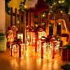 Christmas Lighted Gift Boxes Decorations with 60 LED Lights 3 Pieces