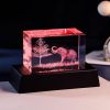 3D Crystal Elephant Decor Figurine