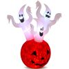 Halloween Inflatable Pumpkin Ghost Outdoor Decoration 5.9 FT