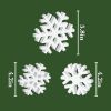Rustic Farmhouse Table Decoration, 3 Pcs Snowflake Wooden Sign