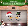 Decorative Garage Door  Snowman  Magnet Sticker, 1 set
