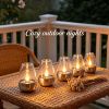Solar LED Candle Lights, IP44 Waterproof Flameless Flickering Candles, 6 Pack