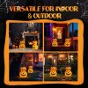 Halloween Collapsible Pumpkin Decorations 150 LED Lights,  3ft 2pcs