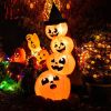Halloween Inflatable Pumpkin Combo with Witch's Hat and LED Lights, 7 Feet