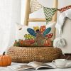 Thanksgiving Turkey Pumpkin Throw Pillow Cover