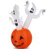 Halloween Inflatable Pumpkin Ghost Outdoor Decoration 5.9 FT