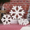 Wooden Snowflake Decor
