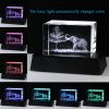 3D Crystal Elephant Decor Figurine