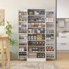 Kitchen Cabinet, with 4 Doors, White