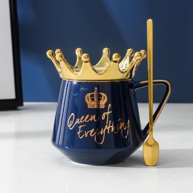 Queen of Everything, Crown Creative Mug, multiple color choices (Color: Navy)