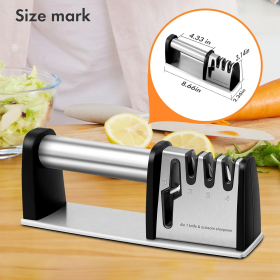 4-in-1 Kitchen Blade And Scissor Sharpening Tool (Option: 1PCS)