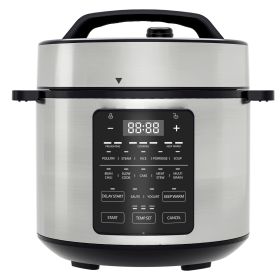 9 In 1 Electric Pressure Cooker, Warmer & Sterilizer, Sauté, Slow Cooker, Rice Cooker, Multi-Functional Smart Pot (Option: Stainless Steel small)
