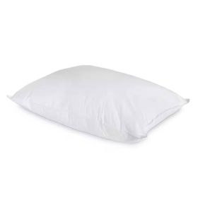 Bed Pillow, Cotton with Down Alternative Polyester Fiber Fill (size: King)