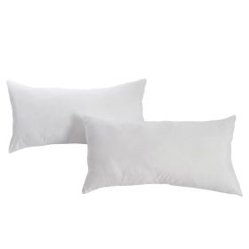Bed Pillow Set of, 2 with Plush Polyester Fill and 2 Pillowcases (size: King)