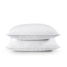 Pillow, Set of 2 Machine Washable Down Feather Blend (size: King)