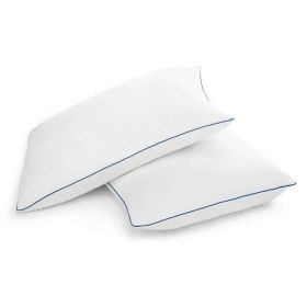 Pillows, Set of 2 Memory Foam with Removable Machine Washable Cover (size: King)