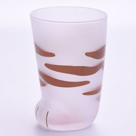 Glass Tumbler, multiple choices Cute Cat Paws, Tiger Paws, Cow hoof (Option: Tabby)