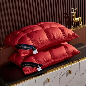 1 pc  Bread Pillow-hotel type pillow (Option: Red-1PCS)