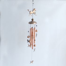 Vintage Copper Metal Wind Chime Decoration, Outdoor Hanging Ornament various choices (Style: Horse)