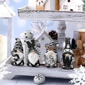 Winter Snow Gnomes (Color: Black White)