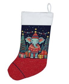 Elephant Christmas Christmas Stocking Fireplace Hanging Stockings Christmas Season Party Decor Family Holiday Decorations (Default: Default)