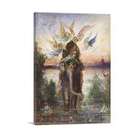 The Sacred Elephant, Canvas Print, Various Sizes (Type: Standard Framed Canvas Print, size: 32" x 24" / 80cm x 60cm (approx))