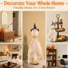 Halloween Decorations Indoor - 3 Set Halloween Ghosts with Hat
