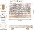 Small Wood Tray Pedestal Stand Decorative Wooden Riser Kitchen Soap Dish Holder for Vanity, Counter, Sink