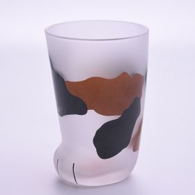 Glass Tumbler, multiple choices Cute Cat Paws, Tiger Paws, Cow hoof (Option: Sanhua)