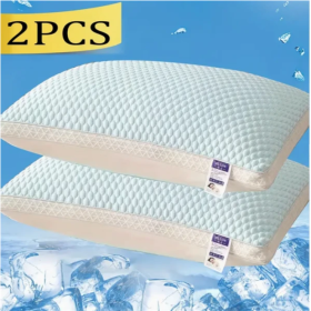 Cooling Breathable  Pillows (Option: Sky Blue-2PCS)